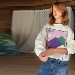 Printed Ski Sweater