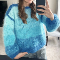 Striped Fuzzy Sweater
