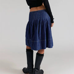 Denim Midi Skirt