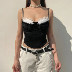 Ruched Patchwork Bustier Top - Free From Label