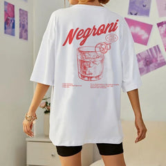 Negroni Back Print Retro Style T-Shirts - Free From Label