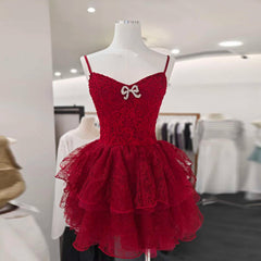 Lace Embroidered Ruffle Tiered Cami Mini Dress