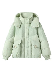 Green Hooded Parka Jacket