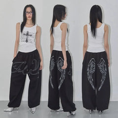 Angel Wings Graphic Sweatpants