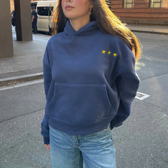 Star/Luck Graphic Hooded Sweatshirt