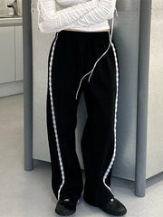 Lace Seam Trim Joggers