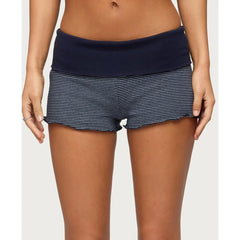 Fold Over Printed Micro Shorts