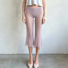 See Through Cover Up Capri Pants