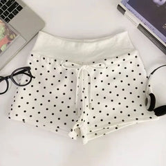 Polka Dot Drawstring Shorts