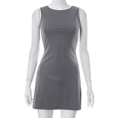 Grey Tank Mini Dress Free From Label