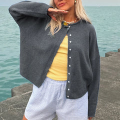 Button Knitted Cardigan