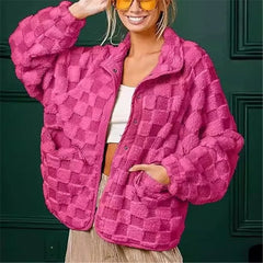 Checkered Sherpa Jacket