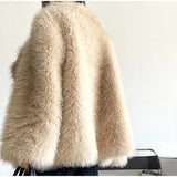 Fur Turndown Collar Coat