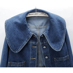 Large Collar Denim Jacket