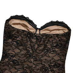Black Lace Bodycon Midi Dress With Crop Shrug