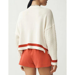 Sailboat Letter Print Pullover