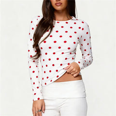 Polka Dot Long Sleeve Top