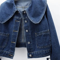 Large Collar Denim Jacket