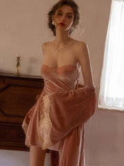 Satin Cut Out Lace Patchwork Mini Dress