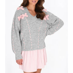 Drawstring Bow Sweater