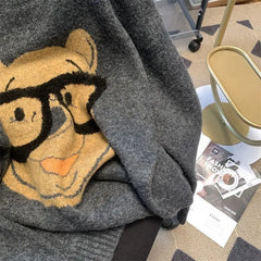 Bear Embroidered Sweater
