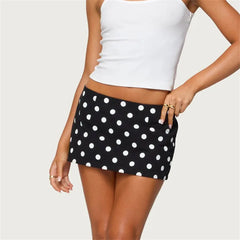 Polka Dot Bodycon Mini Skirt
