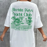 Florida Yacht Club Back Print T-Shirt