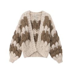 Stripe Pattern Cardigan