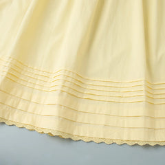 Yellow Ruched Strapless Crop Top And Maxi Skirt Set