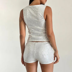 Glitter Crop Tank Top