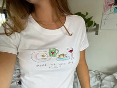 Food Graphic Sketch White Tee - Free From Label