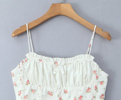 Floral Print Cami Crop Top