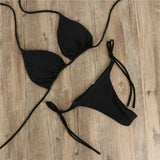 Tie-up  G-String Thong Bikini Set