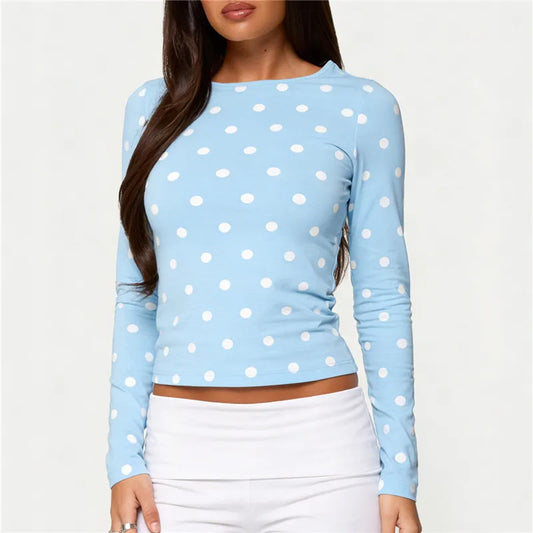 Polka Dot Long Sleeve Top