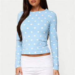 Polka Dot Long Sleeve Top