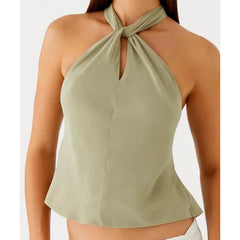 Halter Tie-up Cropped Top