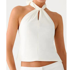 Halter Tie-up Cropped Top