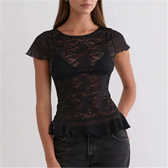 Lace Sheer T-Shirt