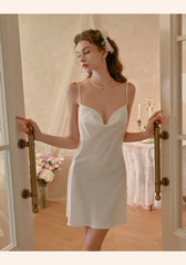 Lace Pachwork Slip Nightdress