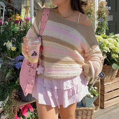 Striped Knit Crewneck