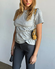 Ruched Short Sleeve T-Shirt