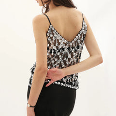 Sequin Mesh Cami Top