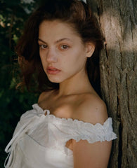 White Mesh Short Sleeve Tie Up Crop Top