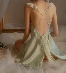 Ruffles Butterfly Mesh Nightdress
