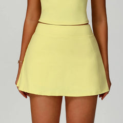 Yellow skirt worn by a person 