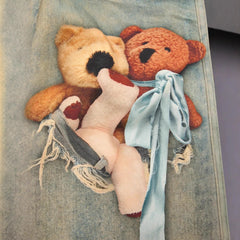 Teddy Print Jeans