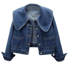 Large Collar Denim Jacket