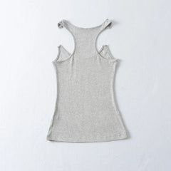 Ribbed Transparent Strap Tank Top