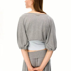 Cami Top and Half Sleeve Cropped Shrug Wrap Top