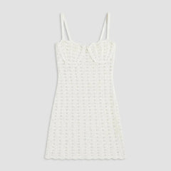 Pointelle Knit Cami Mini Dress